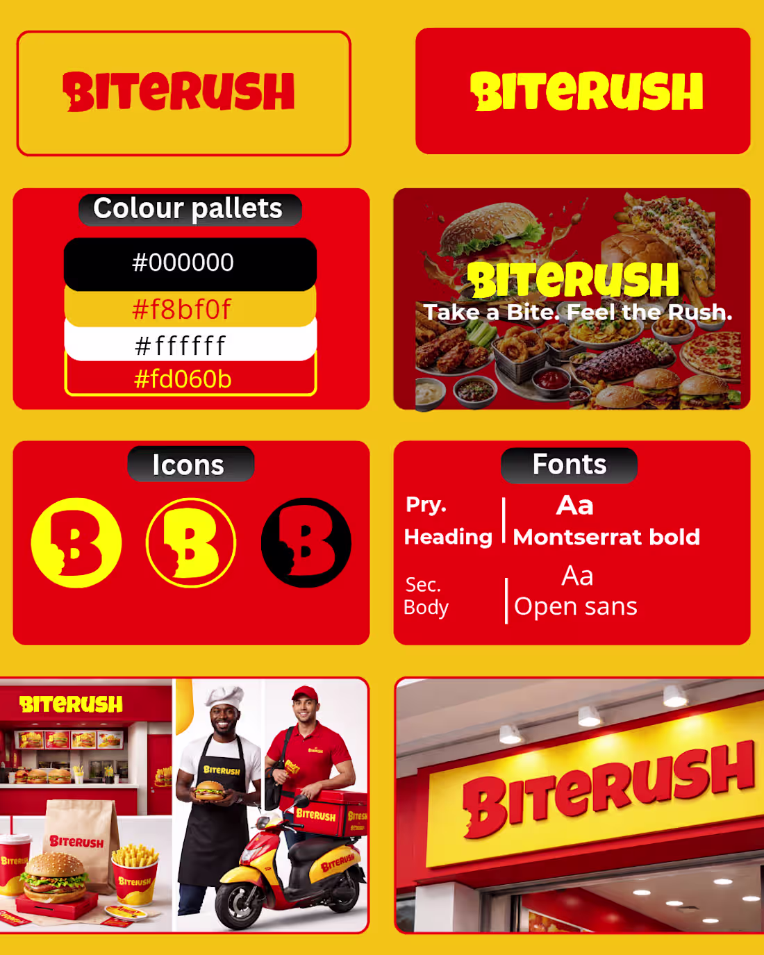 Cover image for BiteRush, Food & Delivery Brand