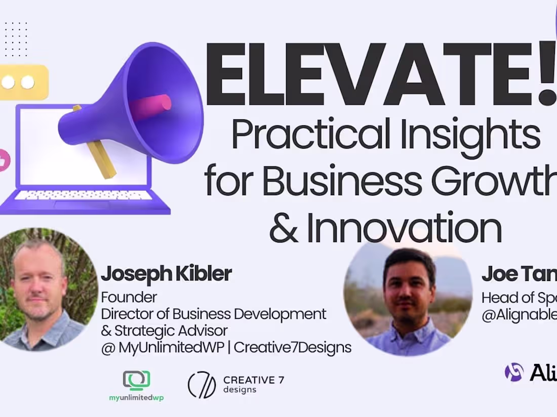 Cover image for Boosting Webinar Events and Brand Optimization (Alignable)