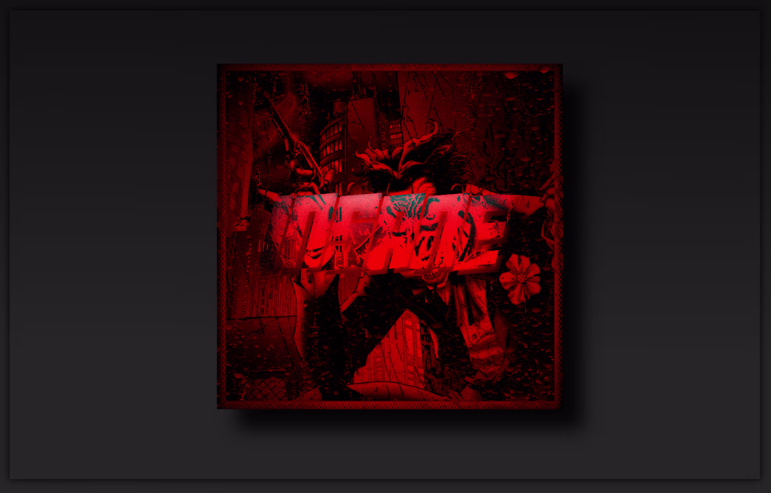 Cover image for Dark album cover design for