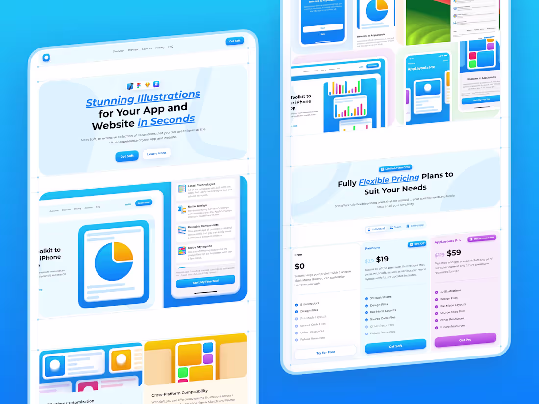 Cover image for Soft - Landing Page in Framer