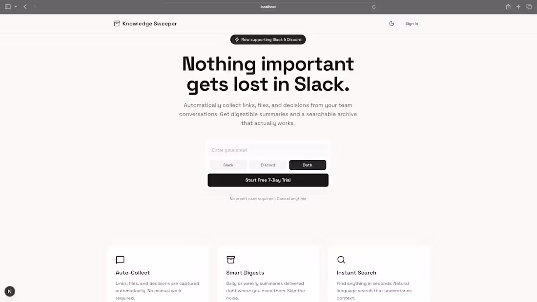 Cover image for Knowledge Sweeper