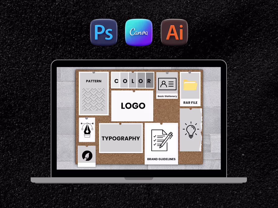 Cover image for Complete Brand Kit: Logos, Colors & Visual Identity
