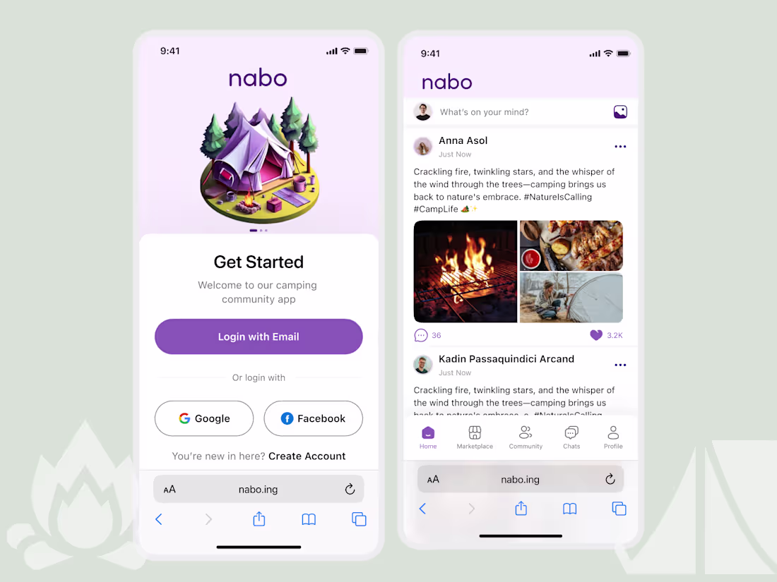 Cover image for UX/UI for Social Community Neighbours PWA App E-commerce Resale