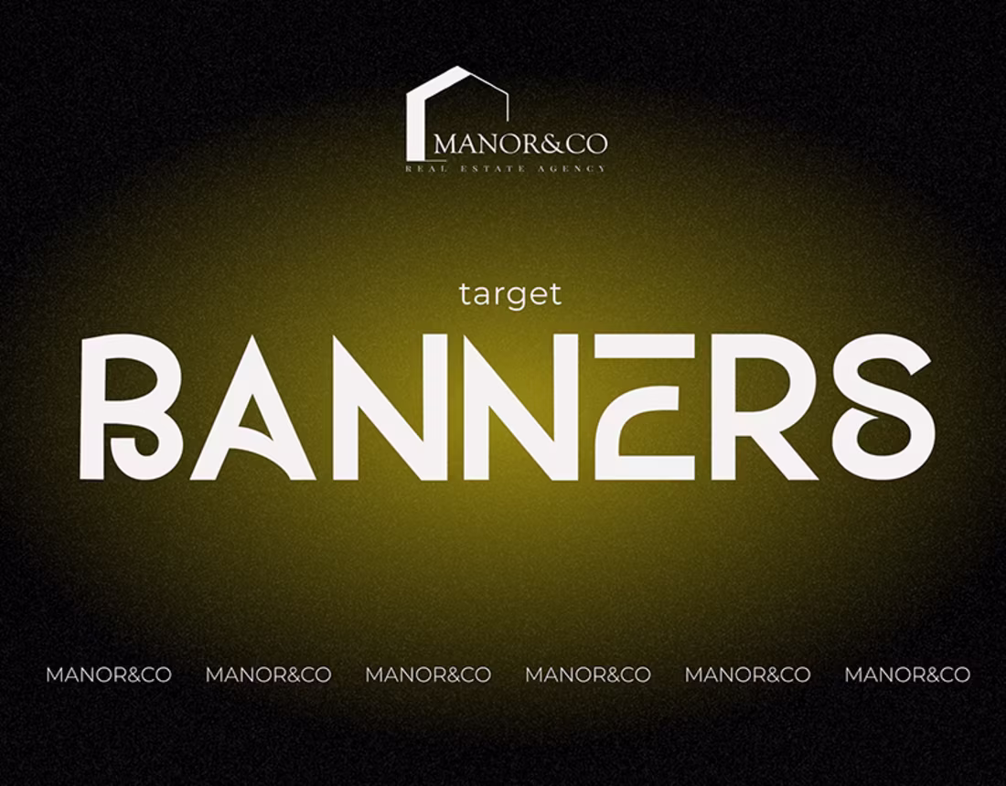 Cover image for Target banners | Real estate agency | Manor&Co
