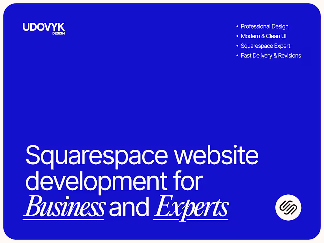 Cover image for Done-for-you Squarespace Website (Design + Build)