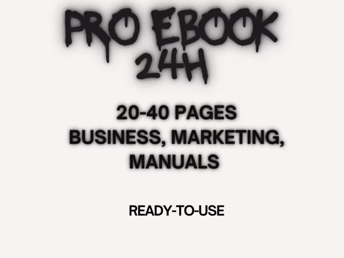 Cover image for PRO EBOOK 24h Marketing, Manuals Ready-to-use