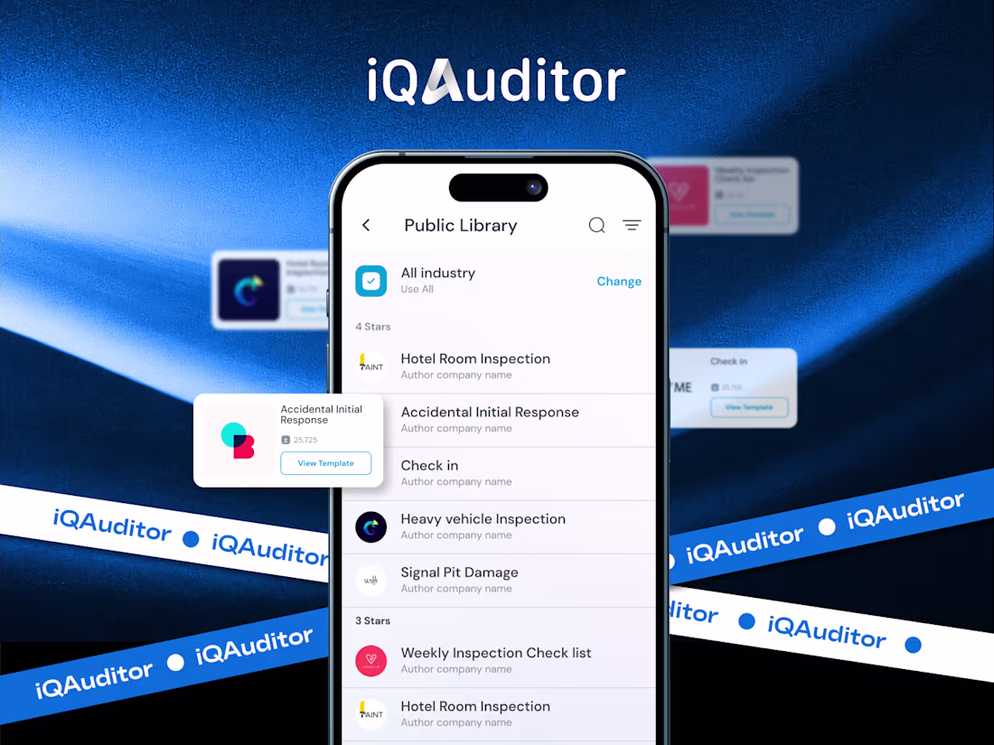Cover image for iQAuditor App UI Design | Figma