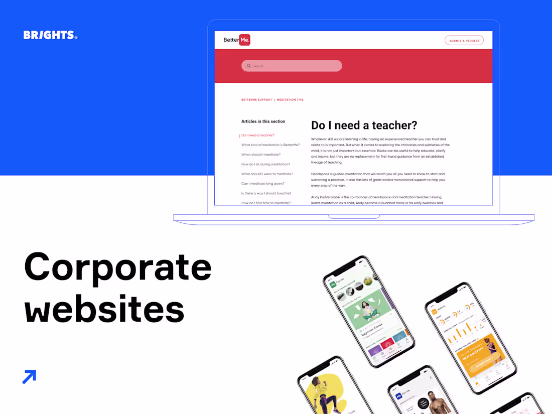 Cover image for Corporate website development