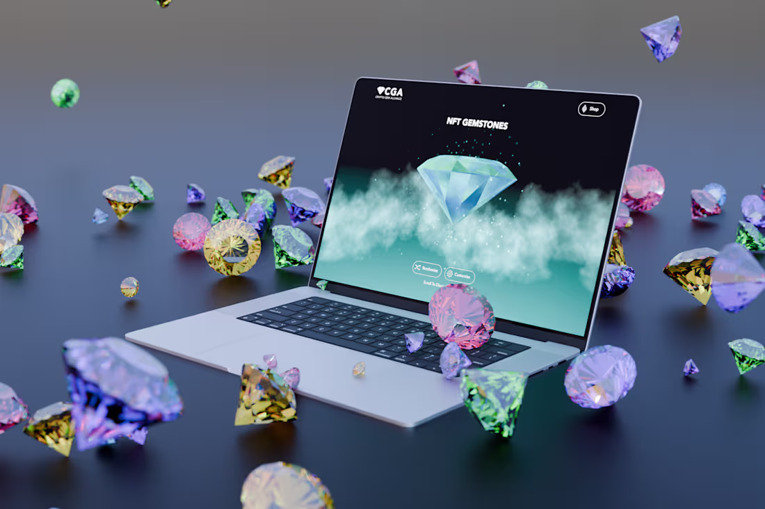 Cover image for Crypto Gems Alliance NFT 3D Web Showcase