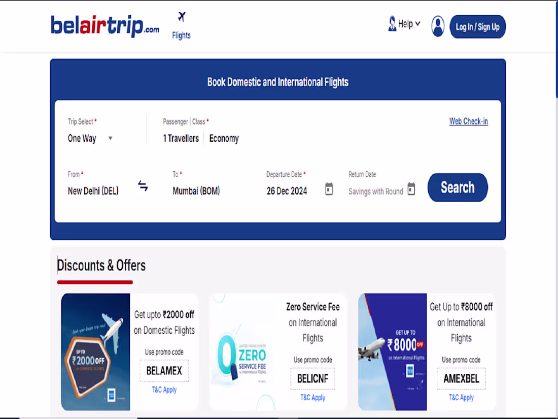 Cover image for Belair Trip (Online Ticket Booking)