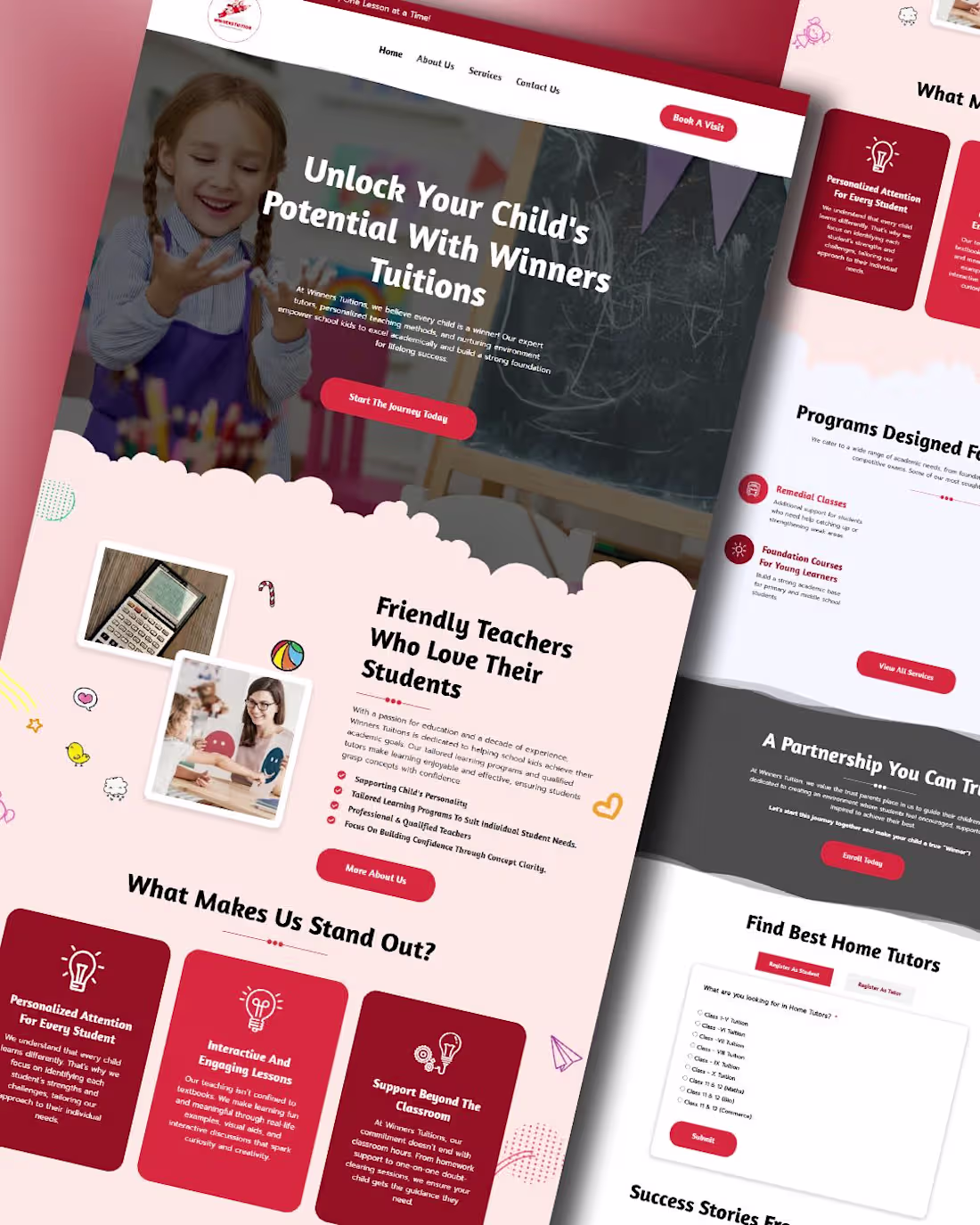 Cover image for Winners Tuitions Website Development