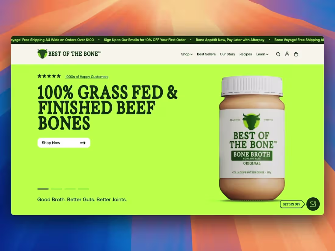 Cover image for Custom Shopify Build for Best of the Bone