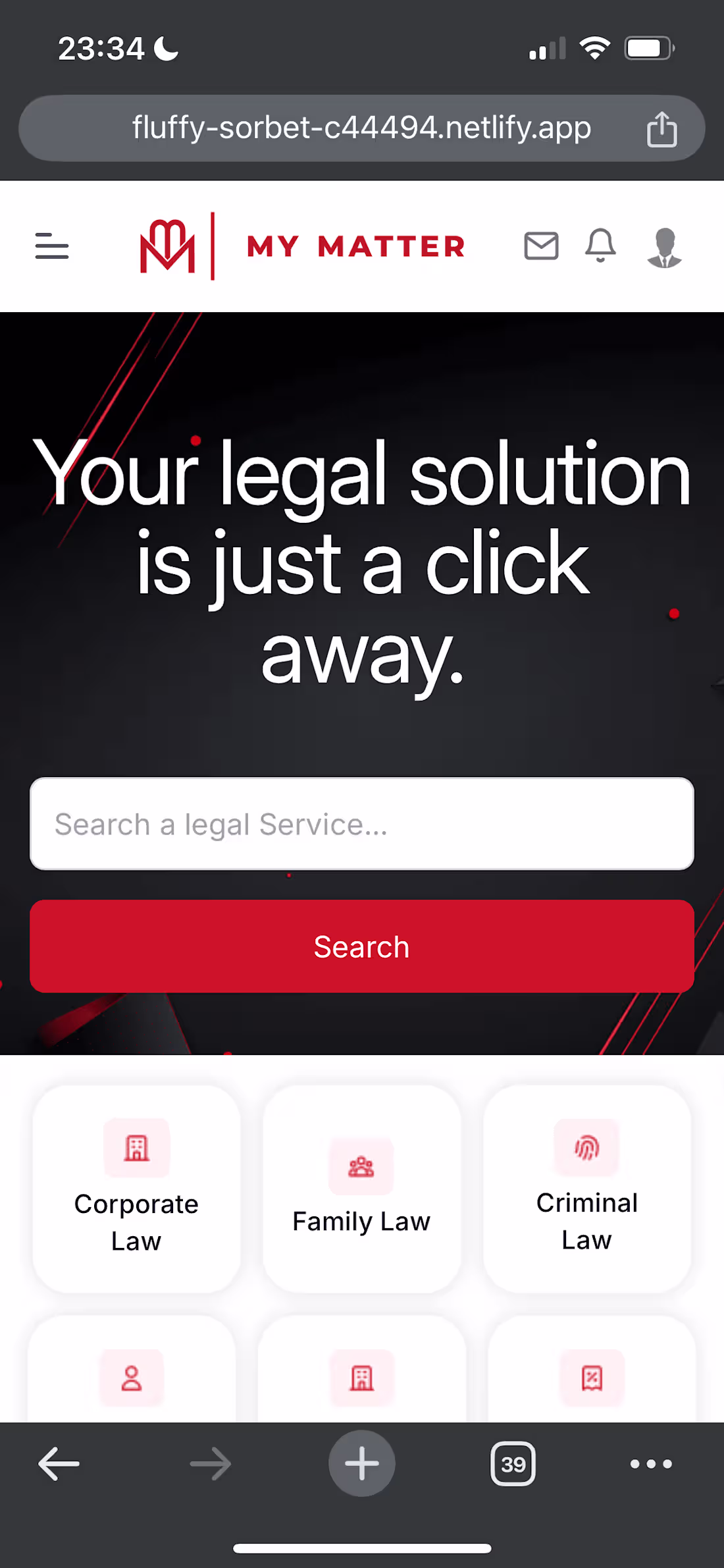 Cover image for Legal Matchmaking Platform: A Portfolio Project