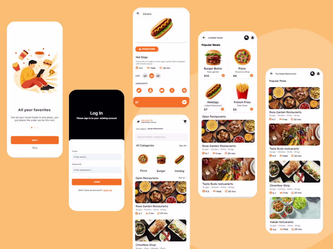 Cover image for Food Delivery App – Seamless Ordering Experience