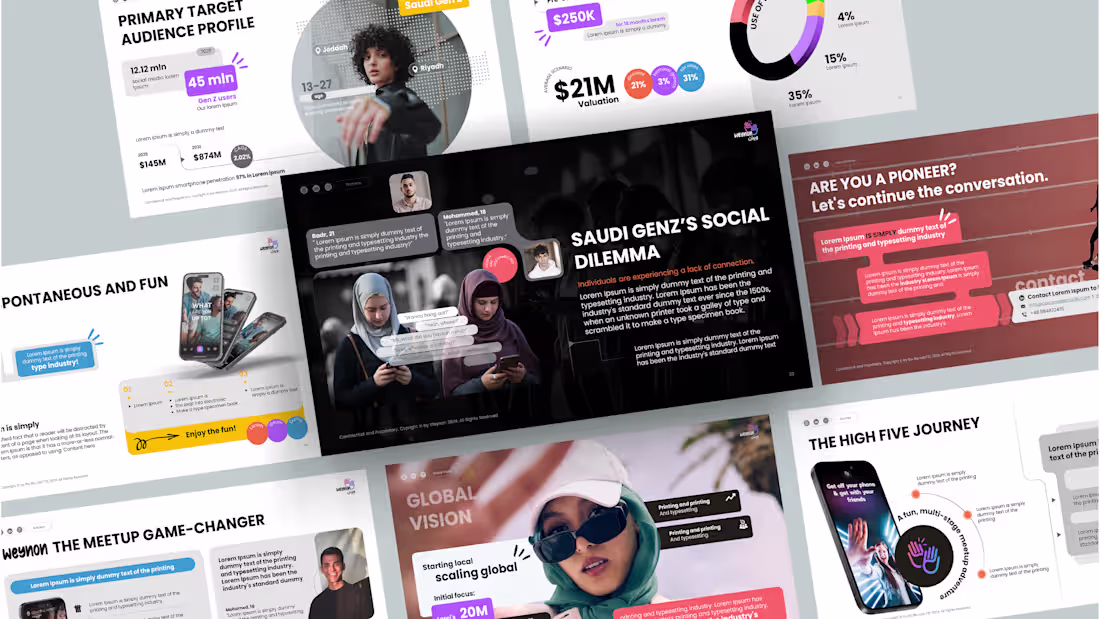 Cover image for Weynon App Pitch deck Design