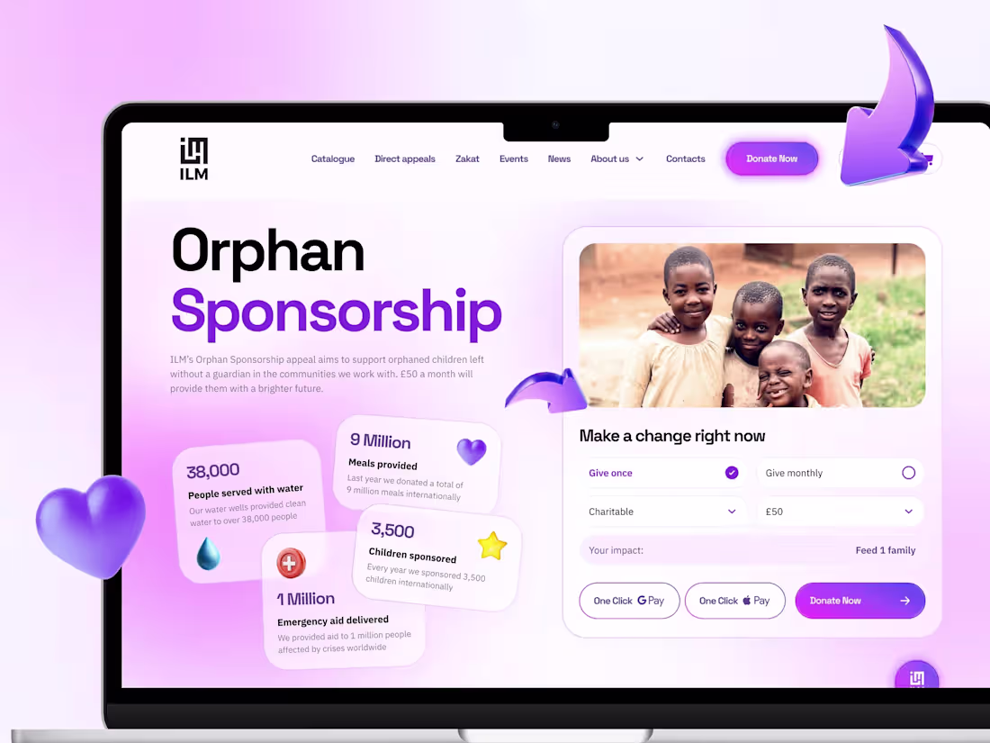 Cover image for ILM Charity Website Redesign