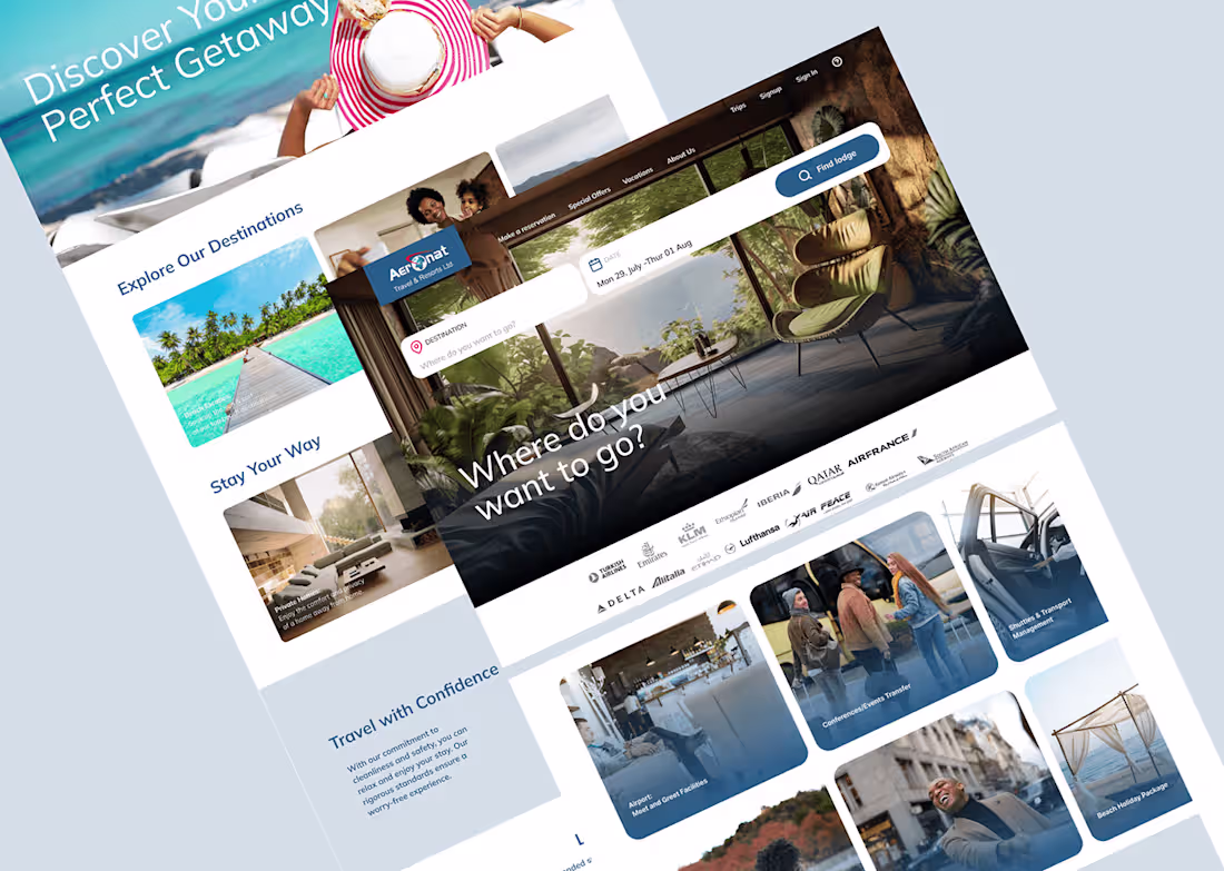 Cover image for Aeronat Website Design