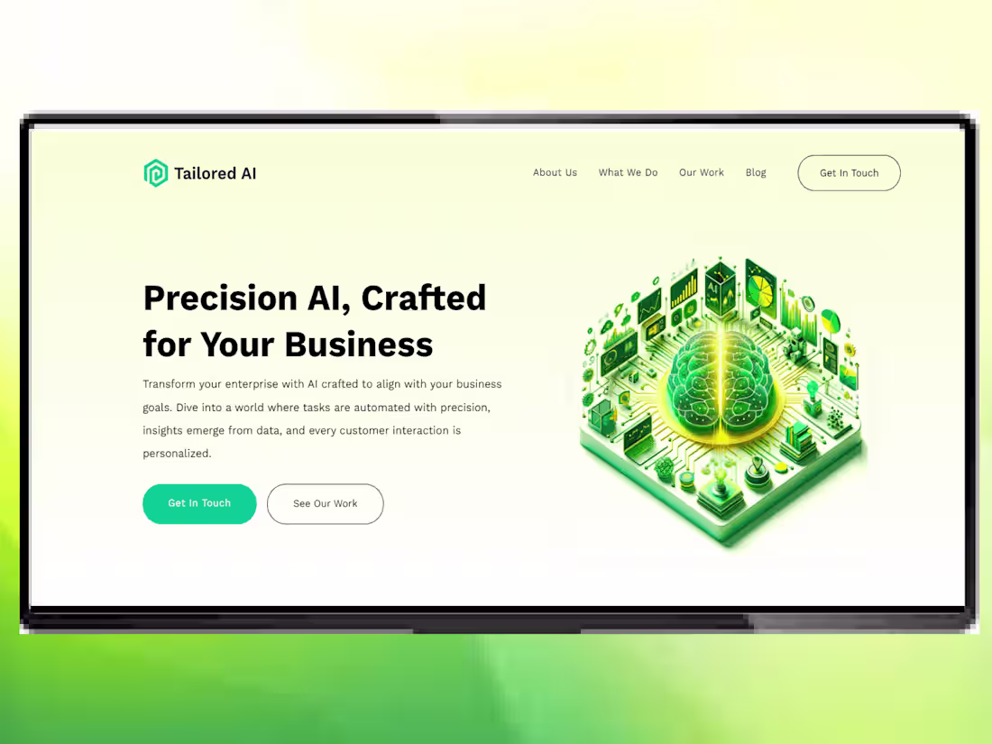 Cover image for Tailored.Ai Webflow website
