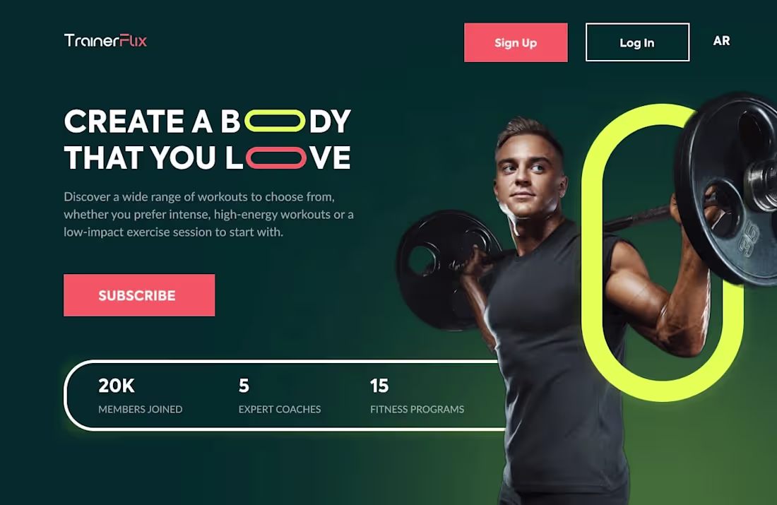 Cover image for Trainerflix — Stream Personalized Fitness Training Anytime, ...