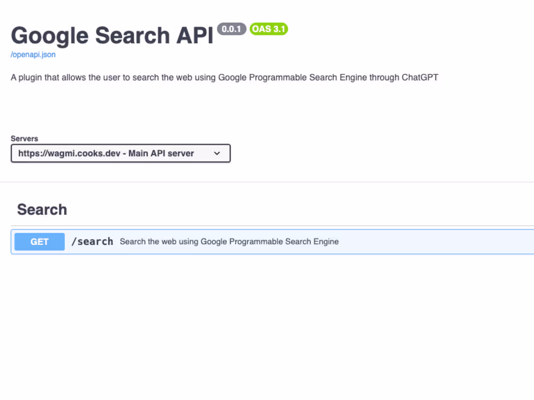 Cover image for Search API for Custom GPT