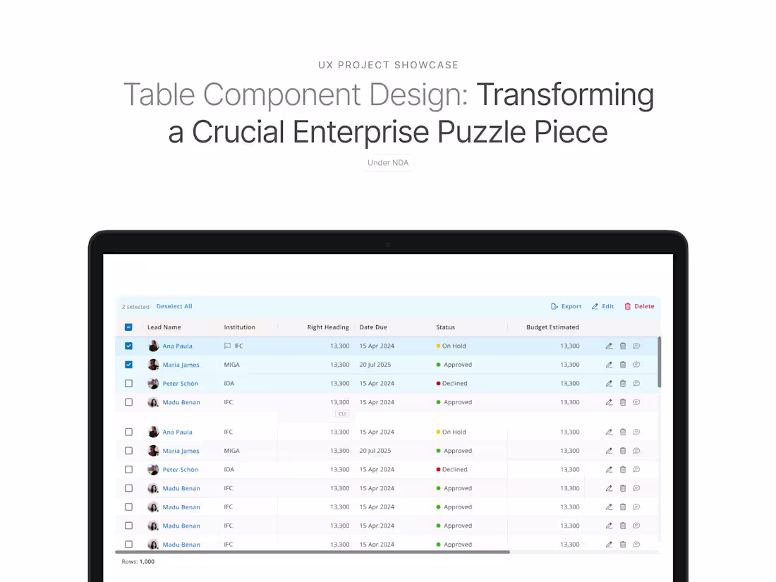 Cover image for Table Component Design