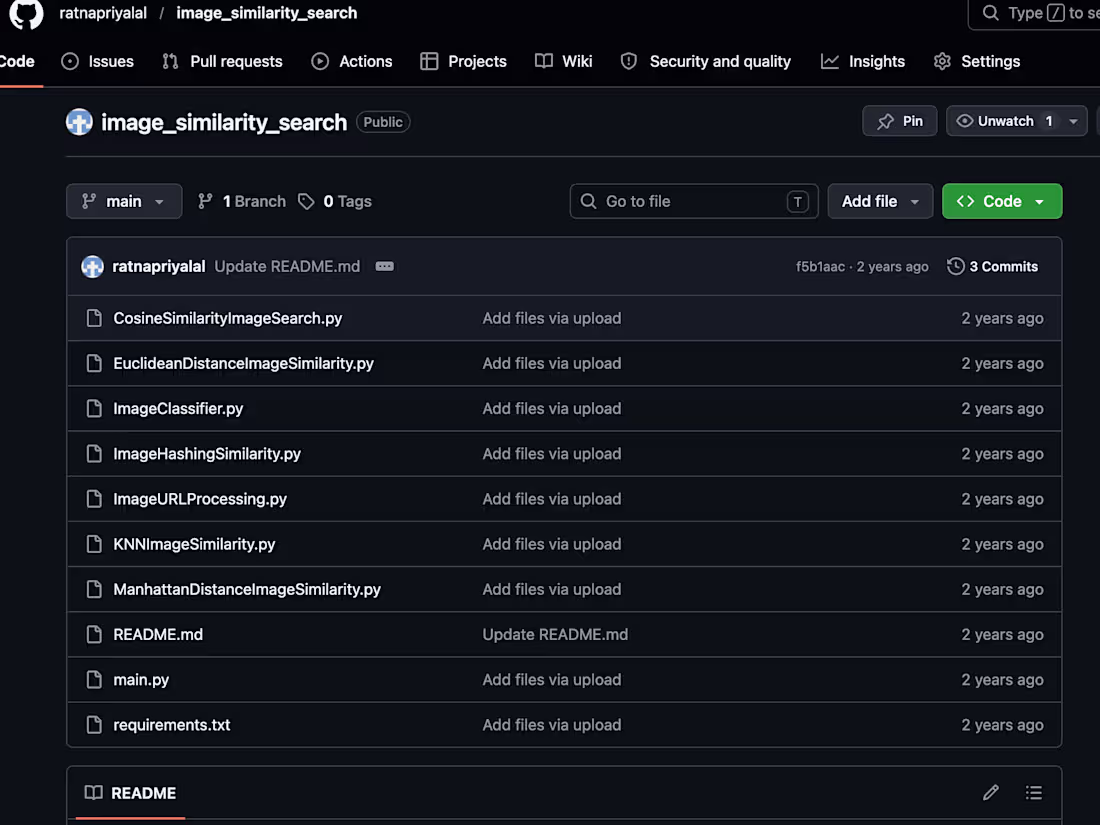 Cover image for Image Similarity Search System Development