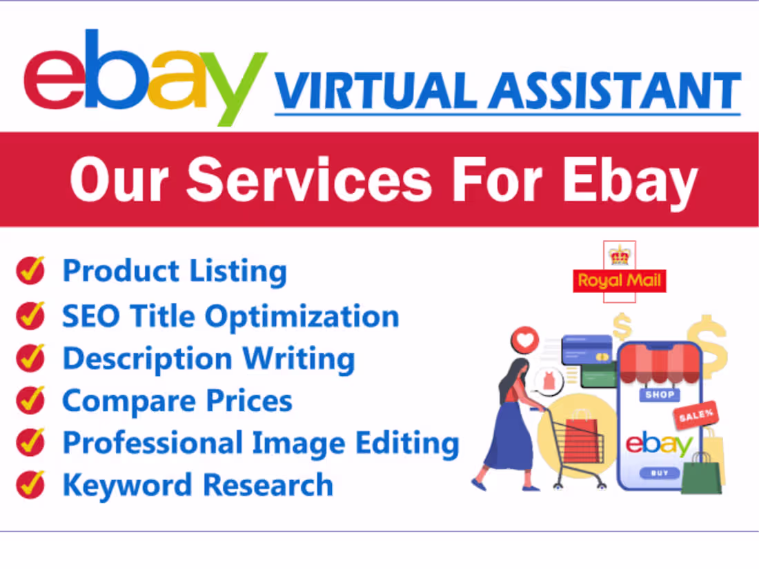 Cover image for I will be your eBay account virtual assistant