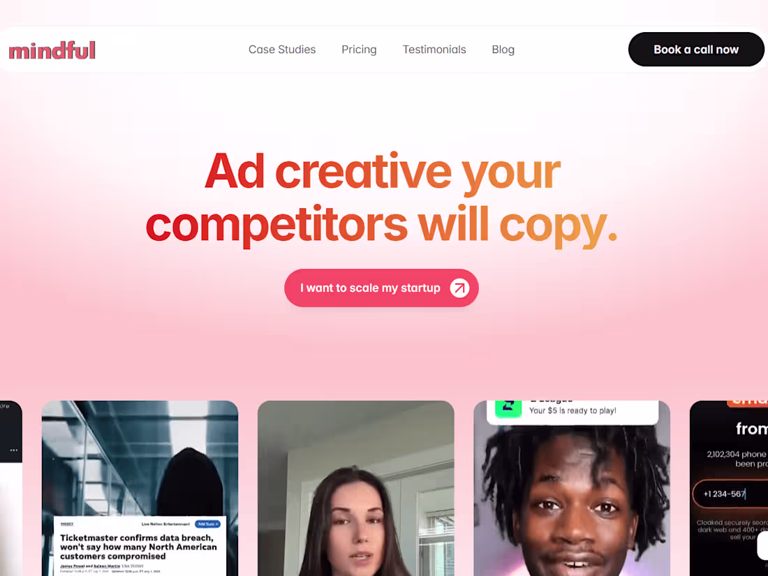 Cover image for Landing Page Design & Development - mindful.agency