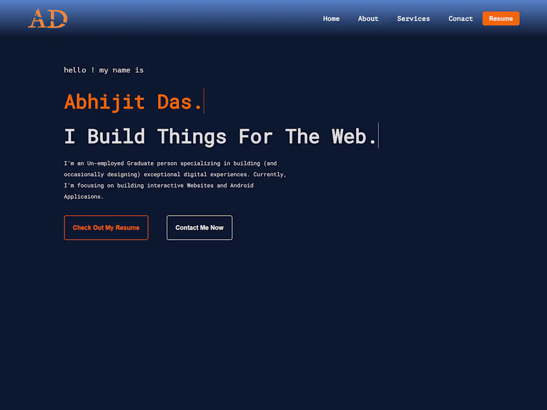 Cover image for Portfolio || Abhijit Das