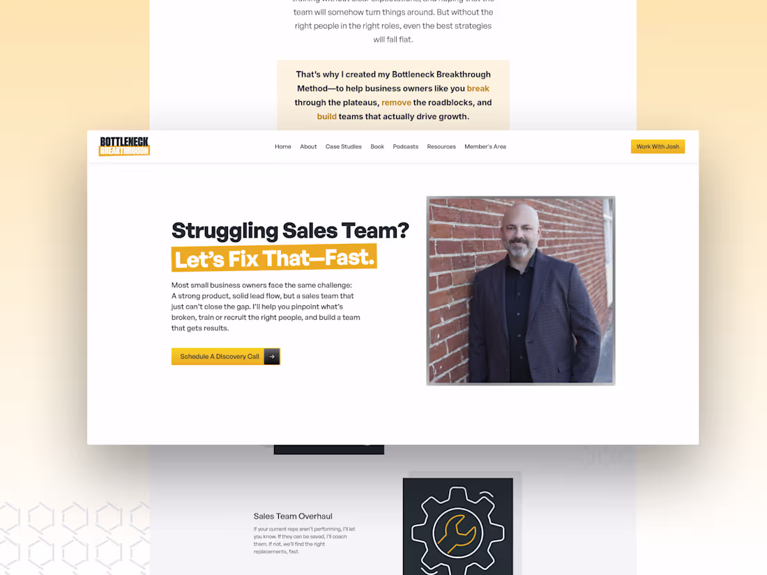 Cover image for Business Coach website 
