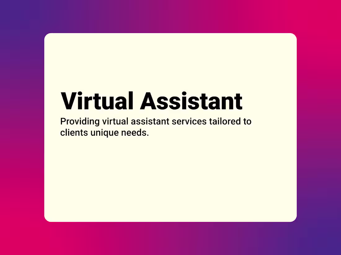 Cover image for Virtual Assistant