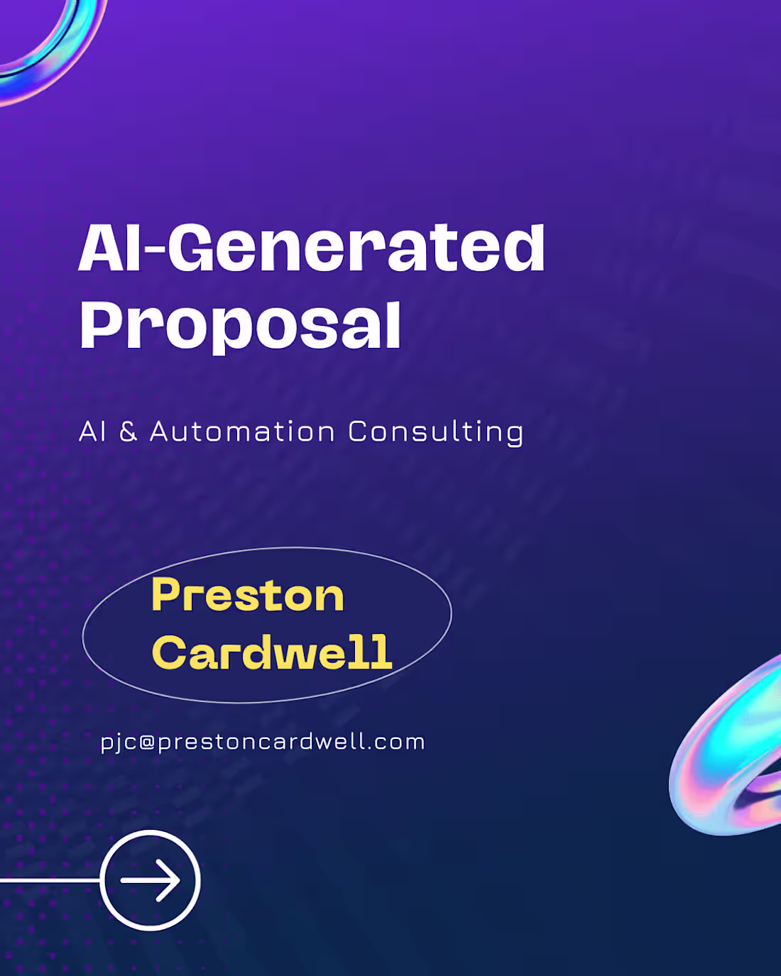 Cover image for AI-Generated Proposal