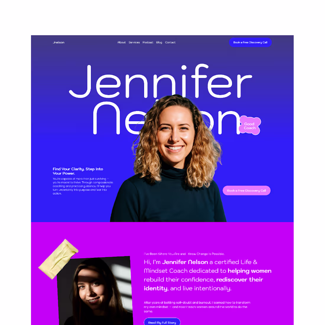 Cover image for Designed a professional and user-friendly website for Jennif...