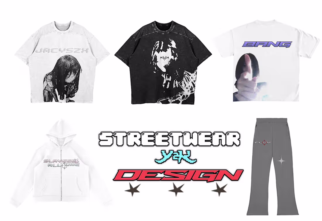 Cover image for i will make streetwear, y2k, grunge outfit design