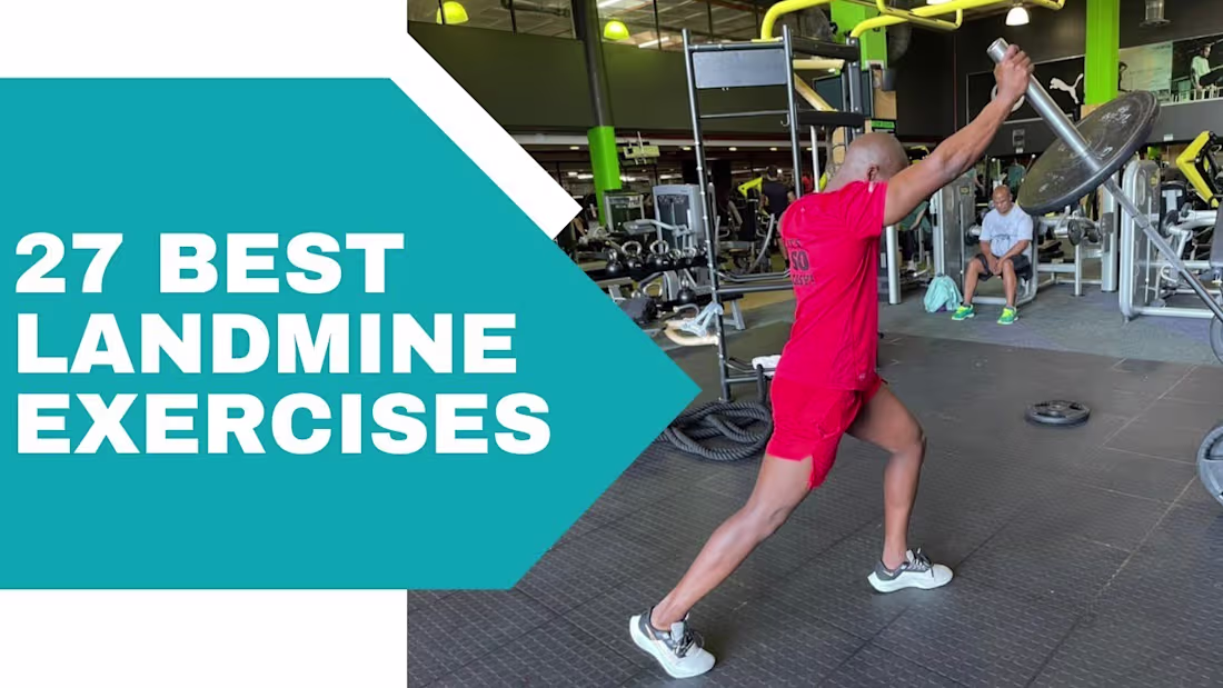 Cover image for 27 BEST LANDMINE EXERCISES TO ADD ON YOUR WORKOUT - YouTube