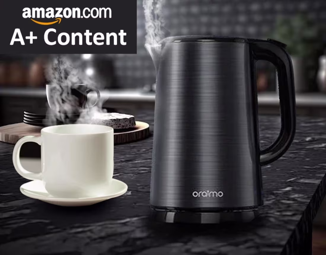 Cover image for AMAZON A+ CONTENT - ORAIMO ELECTRIC KETTLE