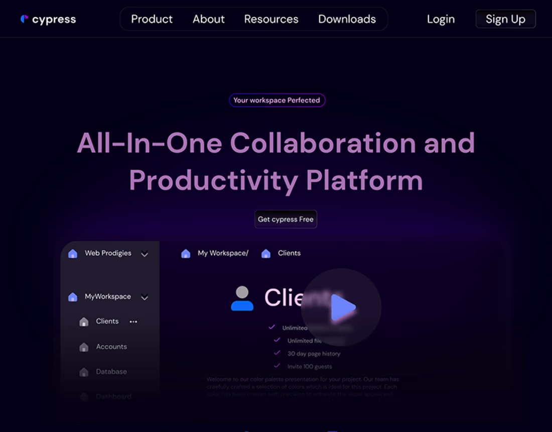 Cover image for Landing page of a Saas website :: Behance