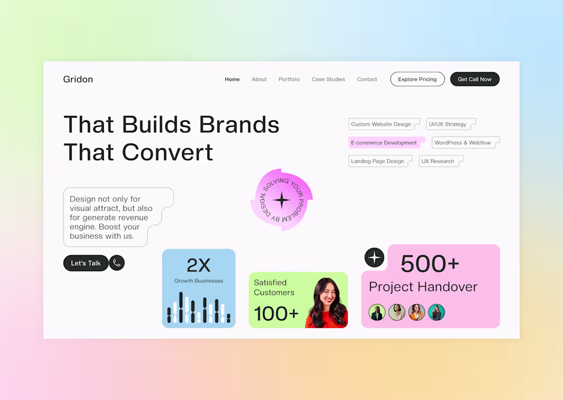 Cover image for Creative Digital Agency Landing Page