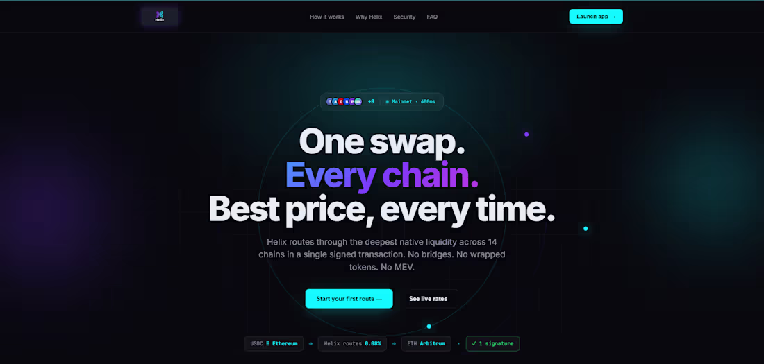 Cover image for Helix Protocol (fictional DeFi liquidity
