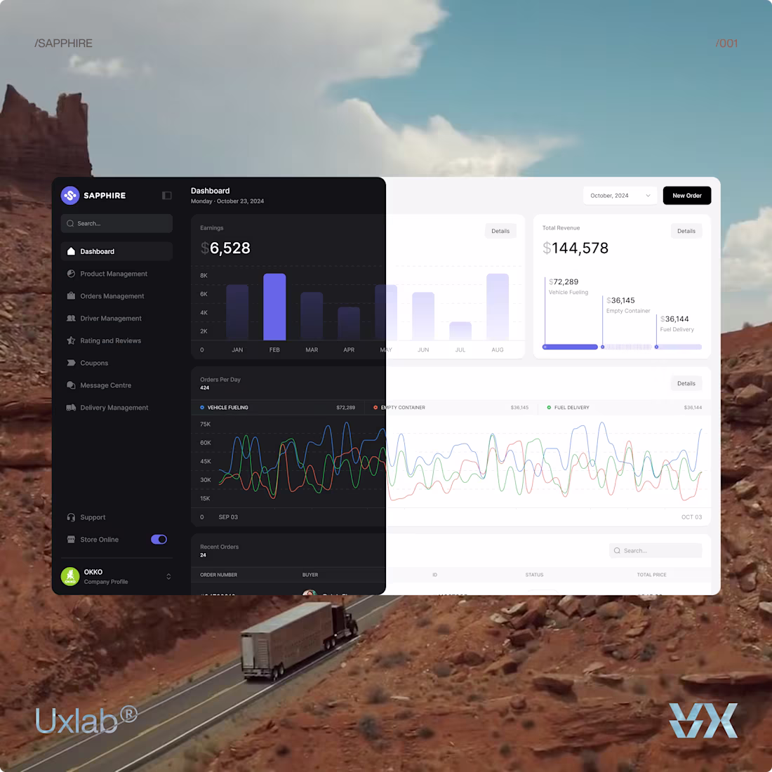 Cover image for Sapphire dashboard