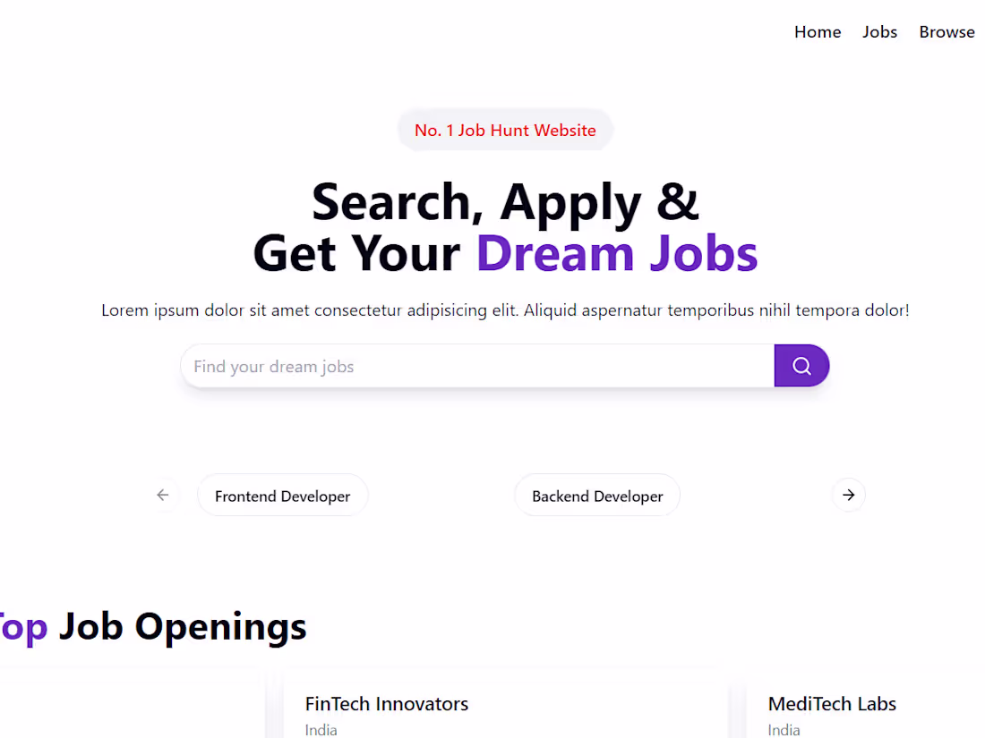 Cover image for Job Portal