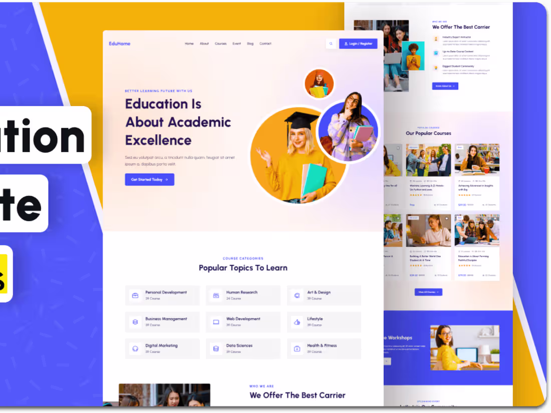 Cover image for School website