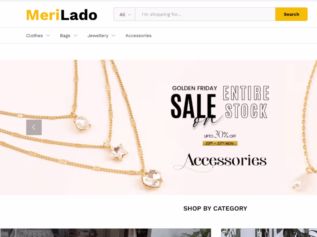 Cover image for Meri Lado Ecommerce Site