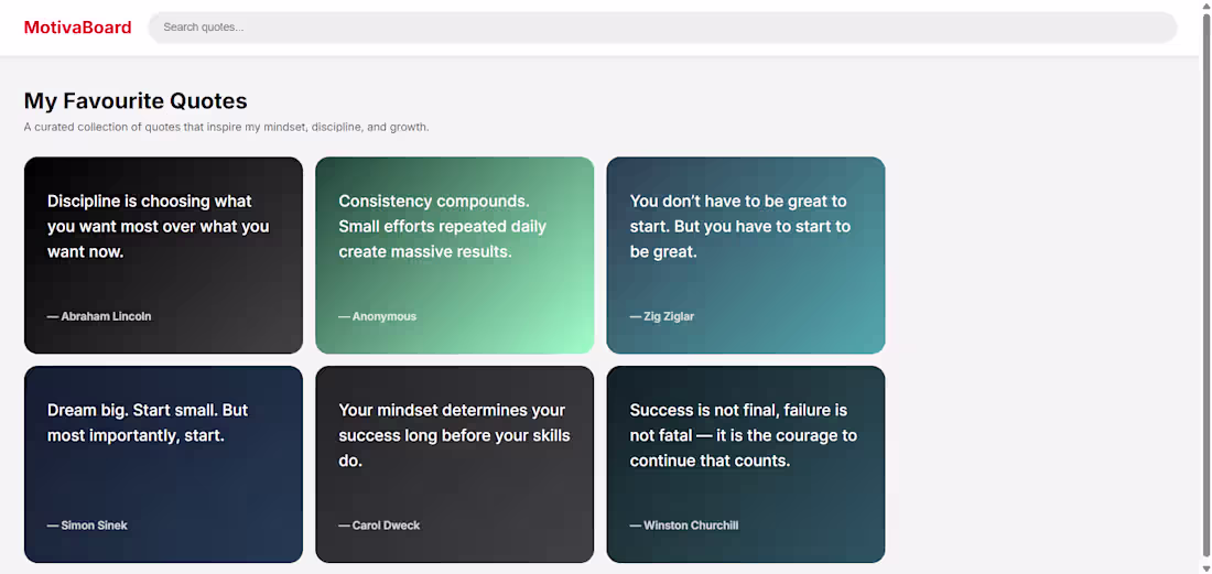 Cover image for MotivaBoard is a Pinterest-style inspiration