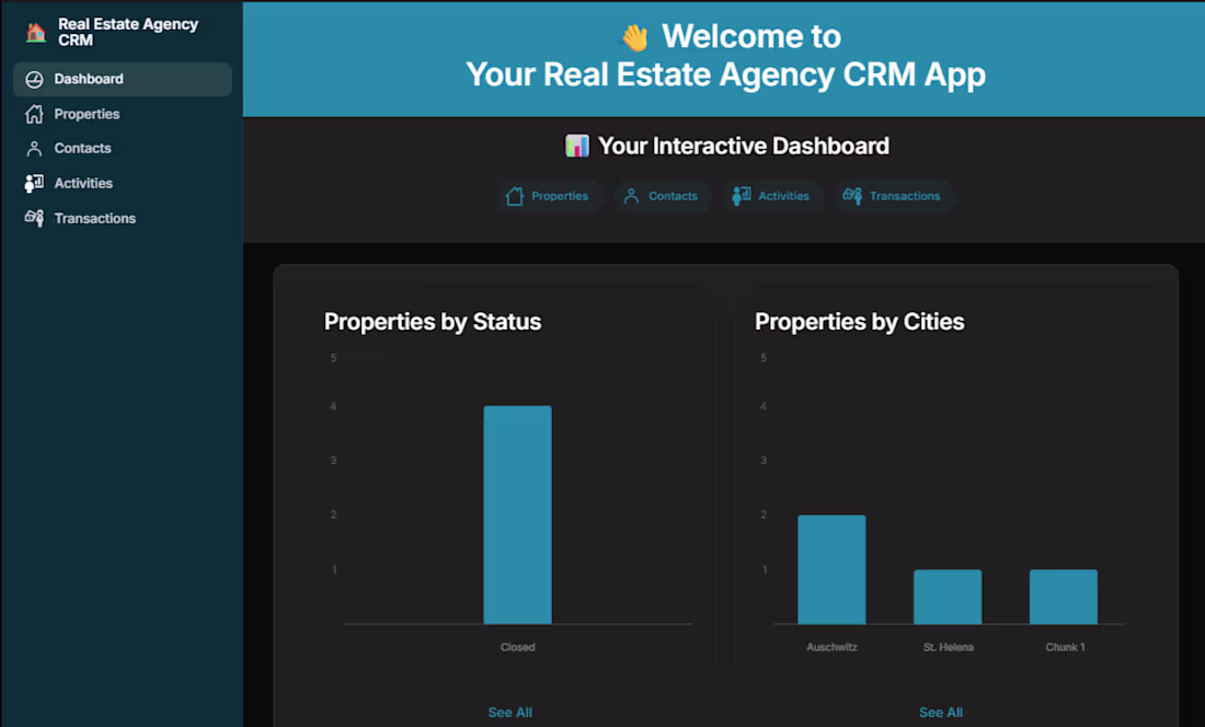 Cover image for Real Estate Agency CRM App