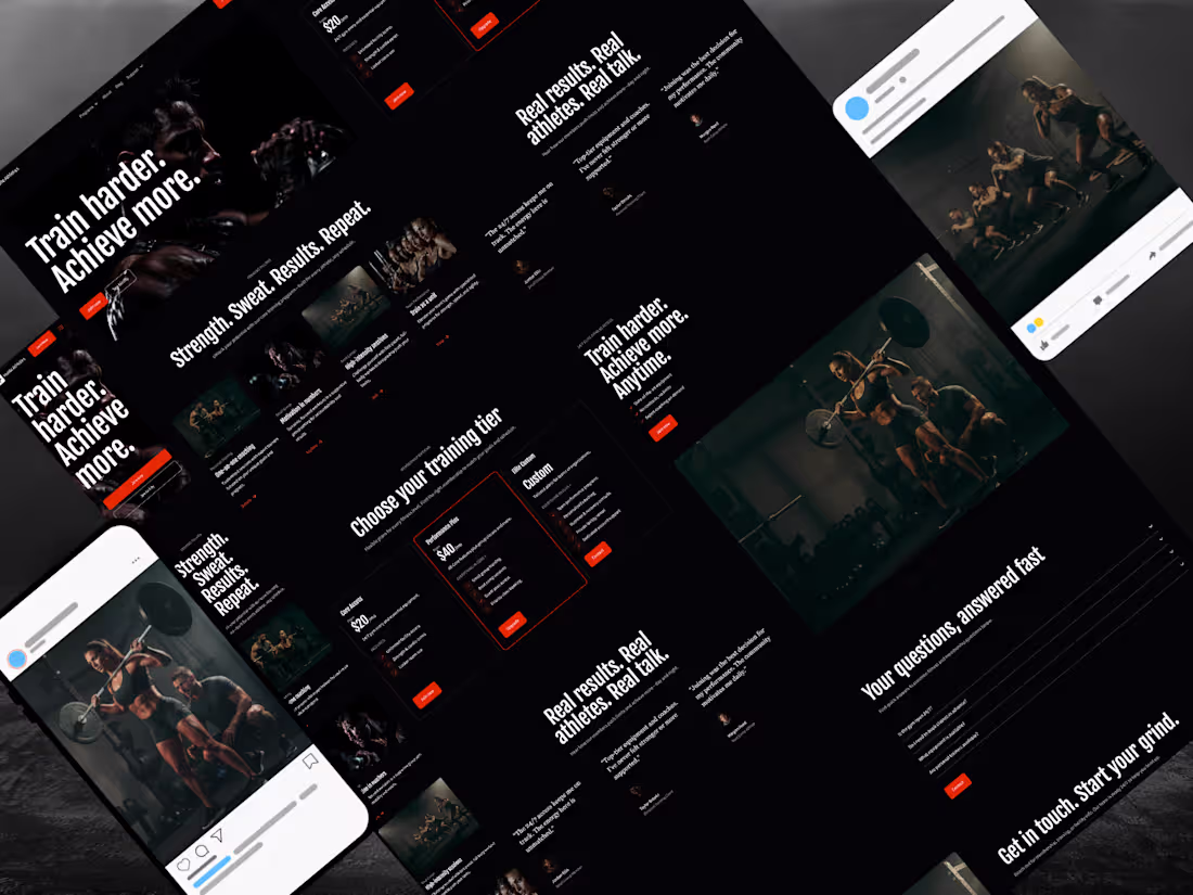 Cover image for Hustle Athletics | Elite Performance Website