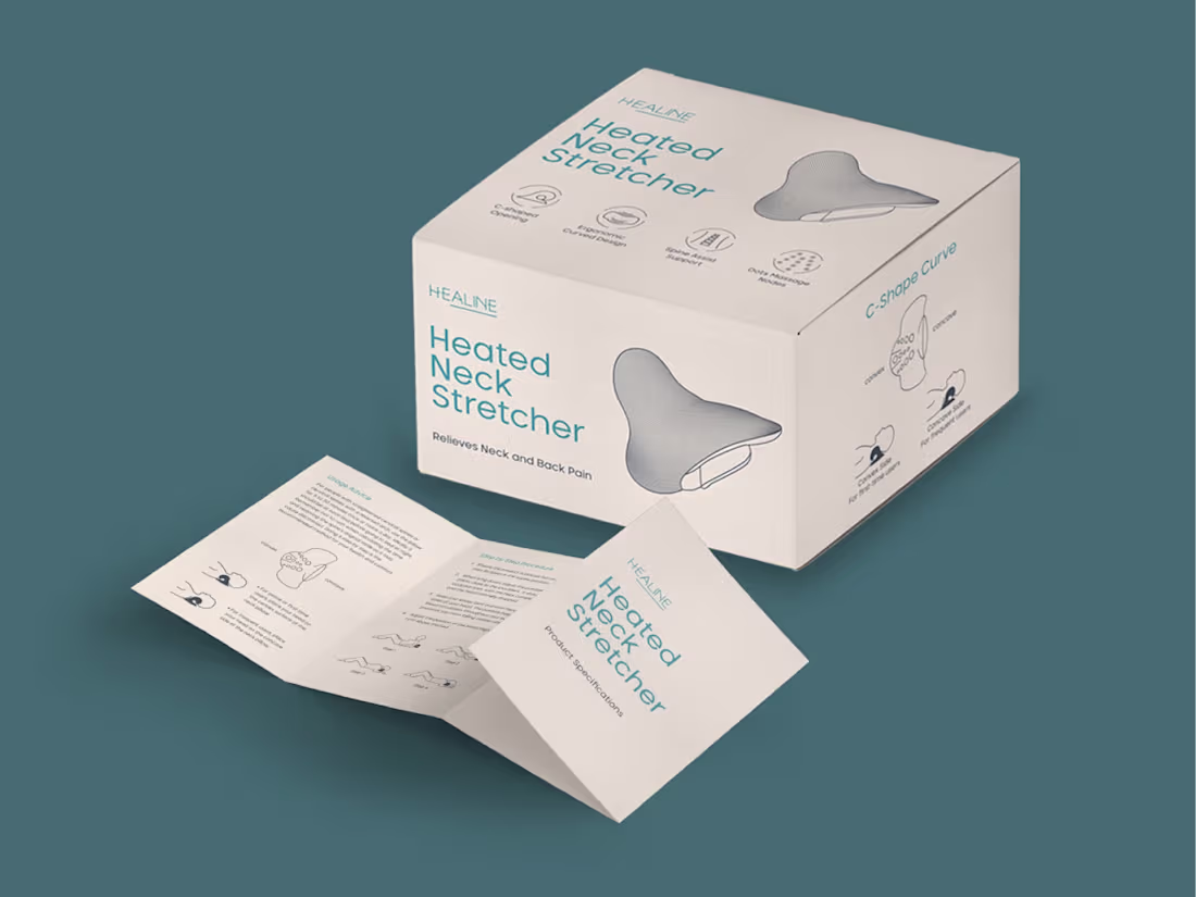 Cover image for Healine Neck Stretcher Packaging Design