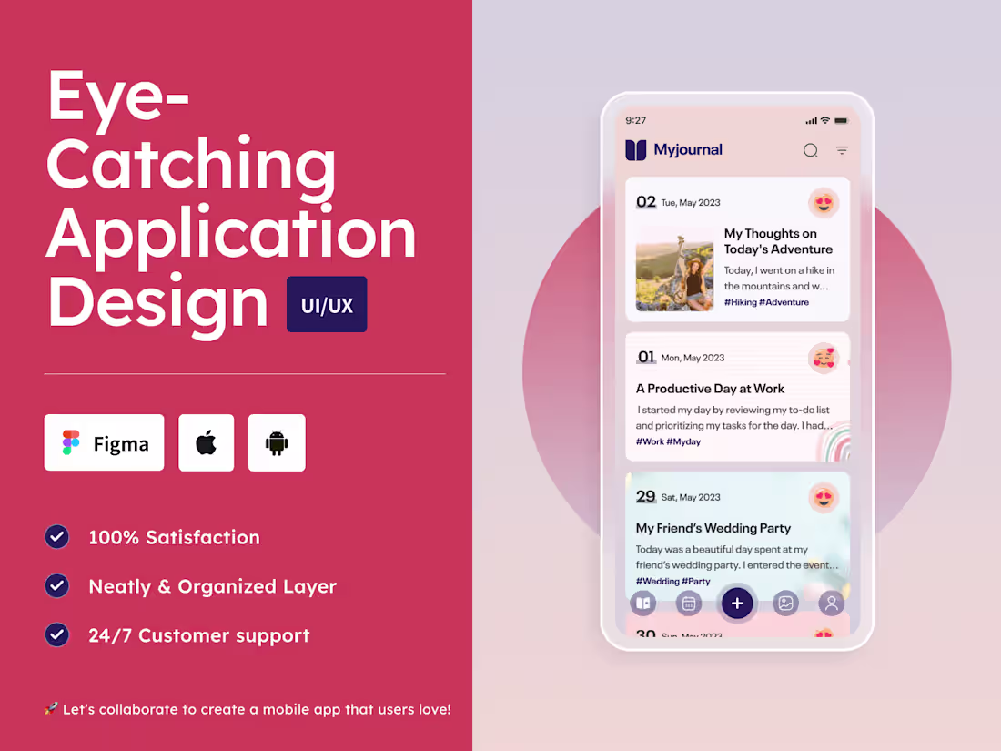 Cover image for Professional UI/UX Design for Mobile Application