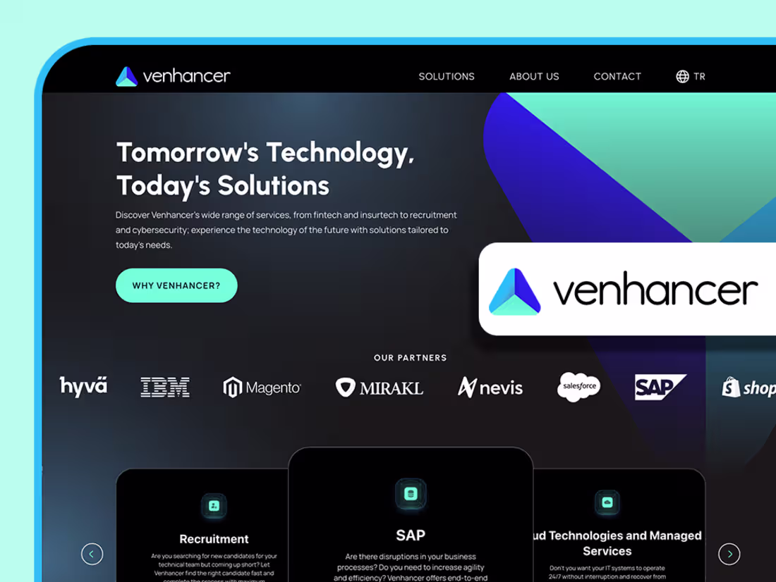 Cover image for Website and Brand Identity Design for Venhancer