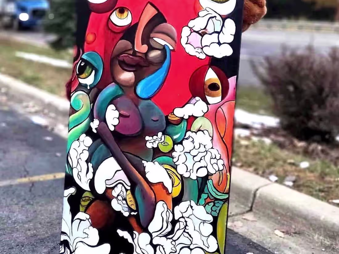 Cover image for Hand Painted Canvas